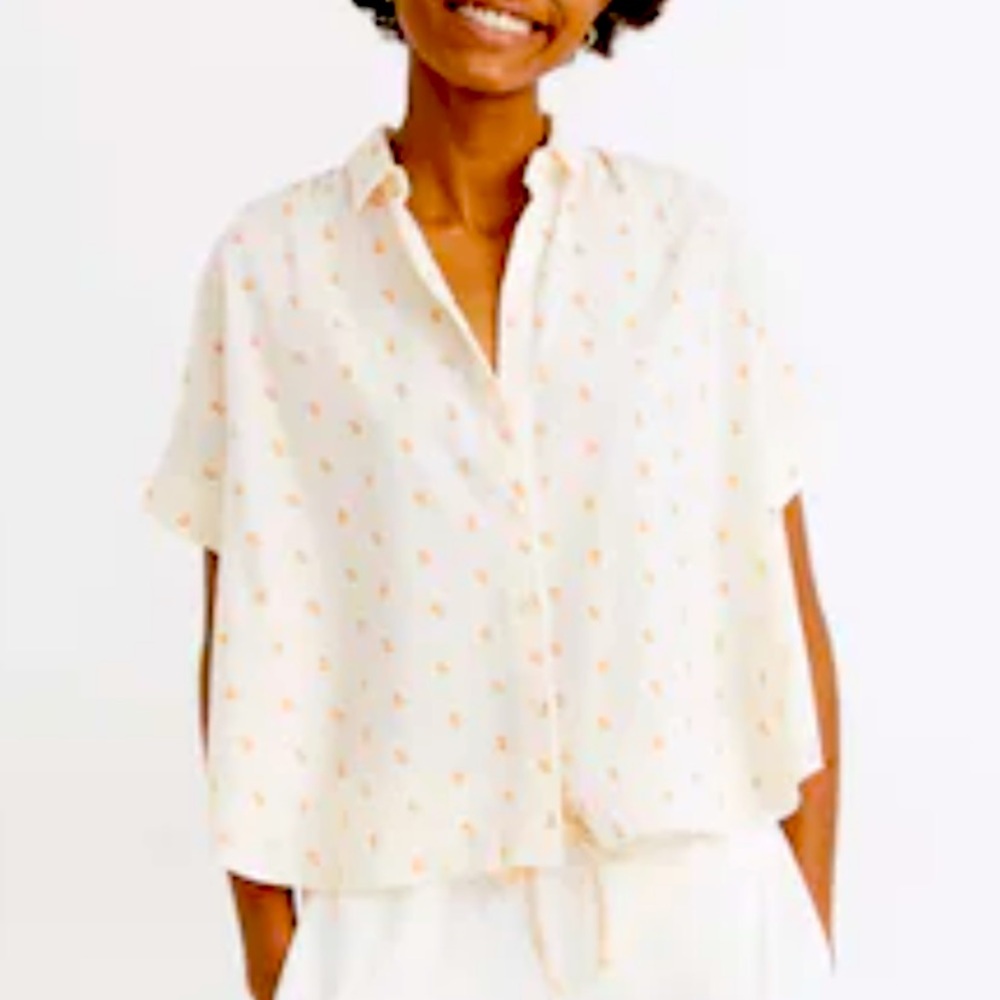 Hilltop Shirt in Mini Oranges
